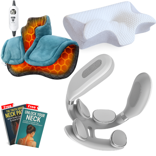 MagicPro 2.0 + Cervical & Migraine Pillow + Heating Pad